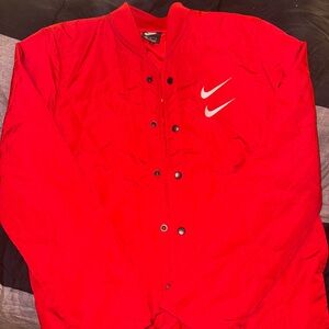 Nike Men's Bold Red Bomber Jacket